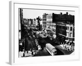 Harlem's Famous Thoroughfare, 125th Street in 1943-null-Framed Photo