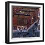 Harlem Street Scene, 1942-Jacob Lawrence-Framed Giclee Print