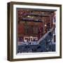 Harlem Street Scene, 1942-Jacob Lawrence-Framed Giclee Print