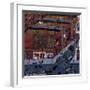 Harlem Street Scene, 1943-Jacob Lawrence-Framed Giclee Print