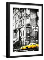 Harlem Taxi II - In the Style of Oil Painting-Philippe Hugonnard-Framed Giclee Print