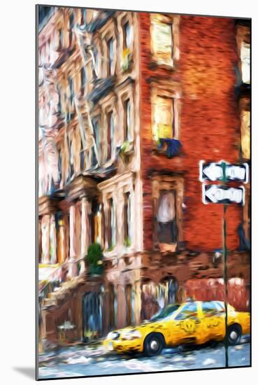 Harlem Taxi - In the Style of Oil Painting-Philippe Hugonnard-Mounted Giclee Print