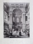 Interior View of the Banqueting House at Whitehall, Westminster, London, C1840-Harlen Melville-Giclee Print