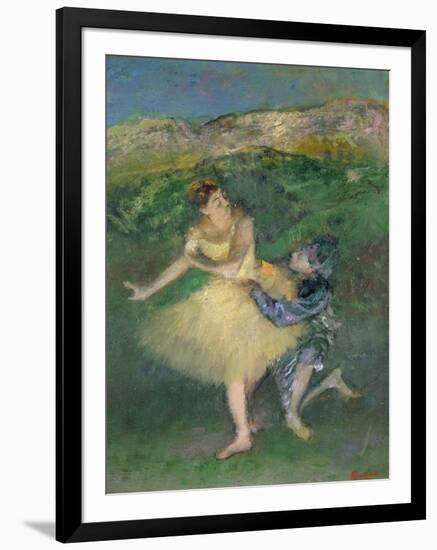 Harlequin and Colombine, circa 1886-1890-Edgar Degas-Framed Giclee Print