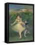 Harlequin and Colombine, circa 1886-1890-Edgar Degas-Framed Stretched Canvas
