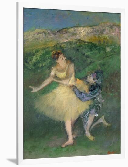 Harlequin and Colombine, circa 1886-1890-Edgar Degas-Framed Giclee Print