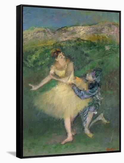 Harlequin and Colombine, circa 1886-1890-Edgar Degas-Framed Stretched Canvas