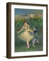 Harlequin and Colombine, circa 1886-1890-Edgar Degas-Framed Giclee Print