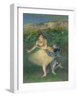 Harlequin and Colombine, circa 1886-1890-Edgar Degas-Framed Giclee Print