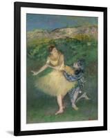 Harlequin and Colombine, circa 1886-1890-Edgar Degas-Framed Premium Giclee Print