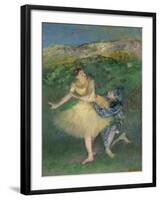 Harlequin and Colombine, circa 1886-1890-Edgar Degas-Framed Giclee Print