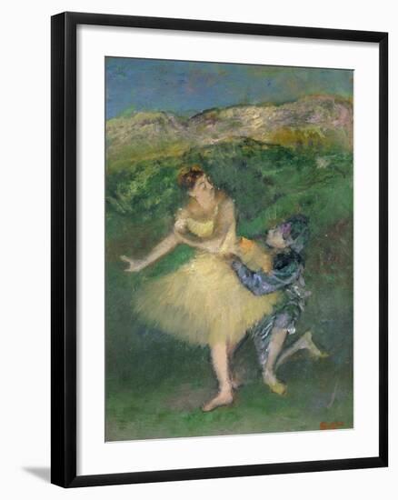 Harlequin and Colombine, circa 1886-1890-Edgar Degas-Framed Giclee Print