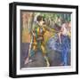 Harlequin and Colombine-Edgar Degas-Framed Art Print