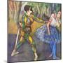 Harlequin and Colombine-Edgar Degas-Mounted Art Print