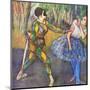 Harlequin and Colombine-Edgar Degas-Mounted Art Print