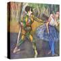Harlequin and Colombine-Edgar Degas-Stretched Canvas