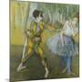 Harlequin and Columbine-Edgar Degas-Mounted Giclee Print