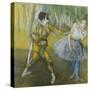 Harlequin and Columbine-Edgar Degas-Stretched Canvas