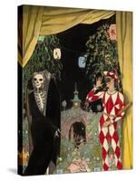 Harlequin and Death, 1918-Konstantin Andreyevich Somov-Stretched Canvas