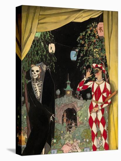 Harlequin and Death, 1918-Konstantin Andreyevich Somov-Stretched Canvas