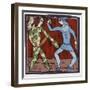 Harlequin and Scaramouche (Commedia Dell'Arte)-Leslie Xuereb-Framed Giclee Print