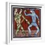 Harlequin and Scaramouche (Commedia Dell'Arte)-Leslie Xuereb-Framed Giclee Print