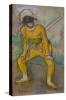 Harlequin. Around 1884. Pastel on paper.-Edgar Degas-Stretched Canvas