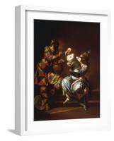 Harlequin as a Father-Giovanni Domenico Ferretti-Framed Giclee Print