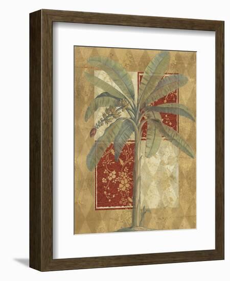 Harlequin Banana Palm-null-Framed Art Print