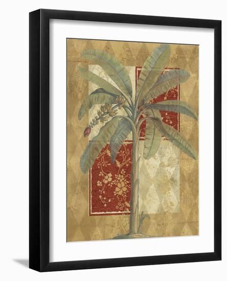 Harlequin Banana Palm-null-Framed Art Print