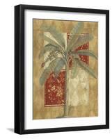 Harlequin Banana Palm-null-Framed Art Print