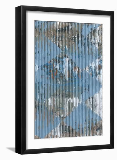 Harlequin Blue II-Dlynn Roll-Framed Art Print