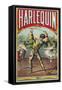 Harlequin Brand Tobacco Label-Lantern Press-Framed Stretched Canvas