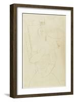 Harlequin, C.1915-Amedeo Modigliani-Framed Giclee Print
