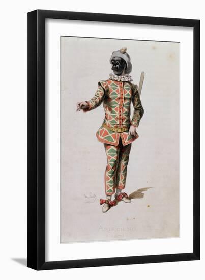Harlequin from "Masques Et Bouffons"-Baron Dudevant Jean Francois Maurice Sand-Framed Giclee Print
