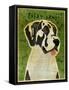 Harlequin Great Dane No Crop-John W Golden-Framed Stretched Canvas