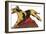 Harlequin Great Dane-null-Framed Art Print