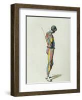 Harlequin in 1858-Maurice Sand-Framed Giclee Print