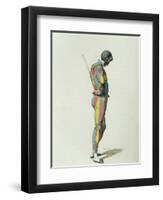 Harlequin in 1858-Maurice Sand-Framed Giclee Print