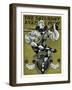 "Harlequin Mandolin Player," Saturday Evening Post Cover, April 4, 1931-Elbert Mcgran Jackson-Framed Premium Giclee Print