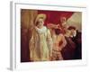 Harlequin, Pierrot and Scapin, Actors from the Commedia dell'Arte-Jean Antoine Watteau-Framed Giclee Print