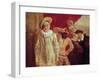 Harlequin, Pierrot and Scapin, Actors from the Commedia dell'Arte-Jean Antoine Watteau-Framed Premium Giclee Print