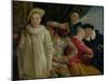 Harlequin, Pierrot and Scapin-Jean Antoine Watteau-Mounted Giclee Print