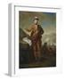 Harlequin Portrait of Prince Charles Edward Stewart (1720-1788), in Red Tartan Coat, Breeches-E. Gill-Framed Giclee Print