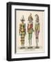 Harlequin Pulcinello, Punch, and Bobeche, Clown-null-Framed Photographic Print