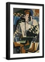 Harlequin with a Guitar, 1917-Juan Gris-Framed Giclee Print