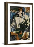 Harlequin with a Guitar, 1917-Juan Gris-Framed Premium Giclee Print