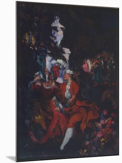 Harlequins, 1913-Konstantin Andreyevich Somov-Mounted Giclee Print