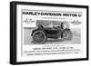 Harley Davidson Advert-null-Framed Art Print