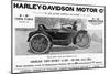 Harley Davidson Advert-null-Mounted Art Print